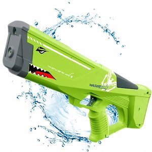 Водяной бластер Акула Watergun с автоматическим набором воды Зеленый