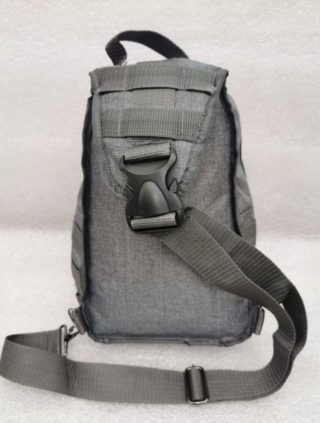 Зображення Тактична сумка-рюкзак, барсетка на одній лямці Сіра
