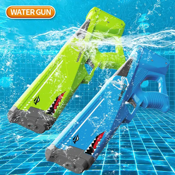 Водяний бластер Акула Watergun з автоматичним набором води Зелений