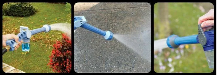 Картинка Распылитель воды насадка на шланг водомет с отсеком для моющих средств Ez Jet Water Cannon