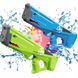 Водяной бластер Акула Watergun с автоматическим набором воды Зеленый