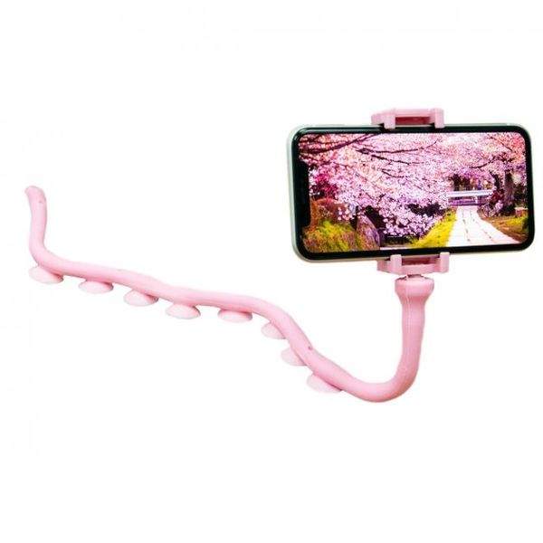 Картинка Гибкий держатель для телефона Cute Worm Lazy Holder Розовый
