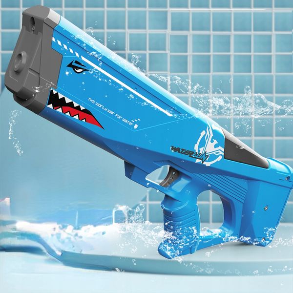 Водяний бластер Акула Watergun з автоматичним набором води Синій