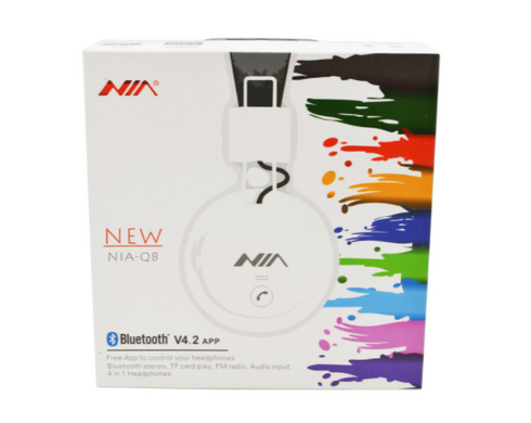 Картинка Беспроводные наушники NIA Q8 с МР3 и FM Bluetooth стерео