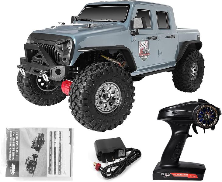 Гоночний позашляховик RGT SCALE ROCK CRUISER & DEFUER BODY:R86299-2 на раідокеруванні 20км/год Сірий