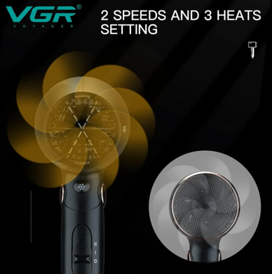 Зображення Професійний фен для волосся VGR V-439