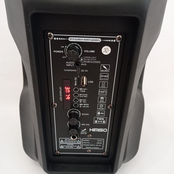 Зображення Портативна бездротова колонка Bluetooth із мікрофоном Kimiso KS-M1