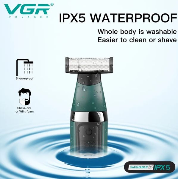 Зображення Електробритва VGR V-393 Shaver професійна водонепроникна