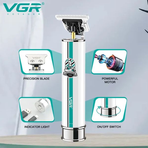 Професійна машинка для стрижки волосся і бороди триммер VGR V-079